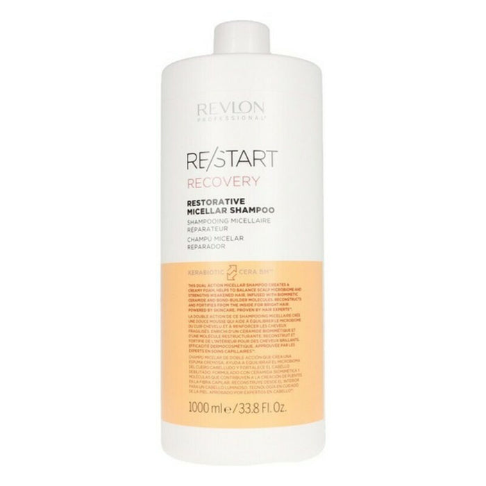 Moisturizing Shampoo Re-Start Recovery Restorative Micellar Revlon Start (1000 ml) 1 L