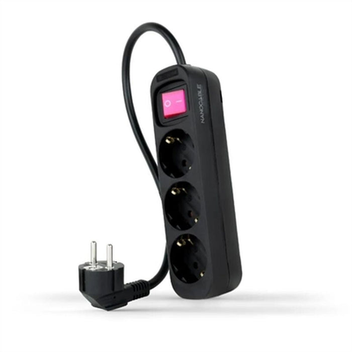Regleta NANOCABLE 10.38.0003-BK 3680 W 250 V 1,4 m