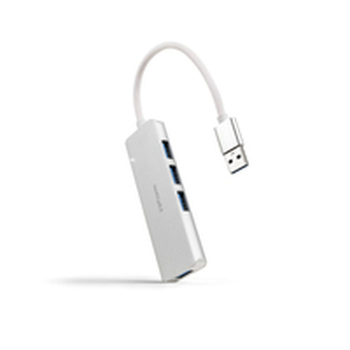 USB Hub NANOCABLE 10.16.4602 Silver