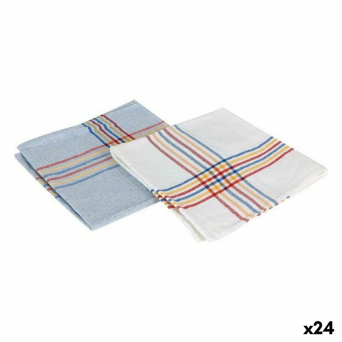 Panno Supernet Azzurro Bianco (24 Unità) (52 x 52 cm)