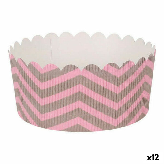 Moule à pâtisserie Quttin Rose 6 Pièces 12 x 6 cm (12 Unités)