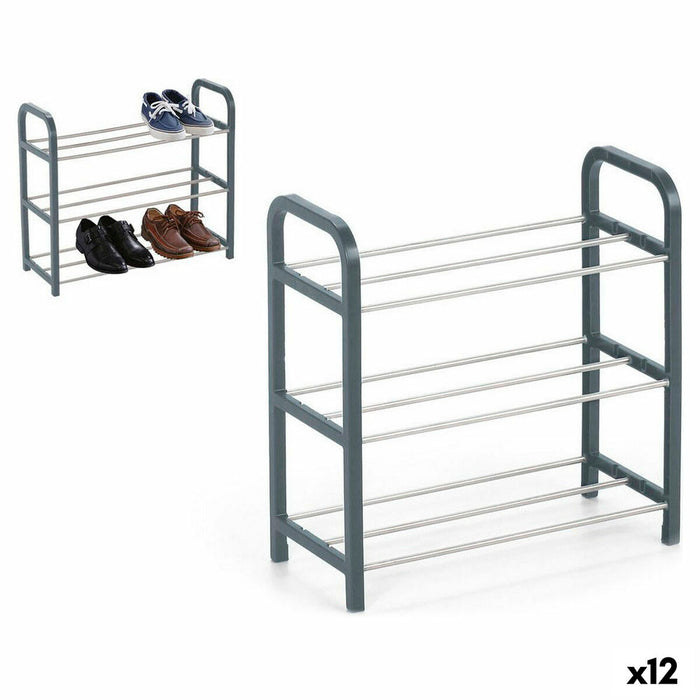 Zapatero Confortime Metal 3 niveles 40 x 19 x 44 cm (40 x 19 x 44 cm)