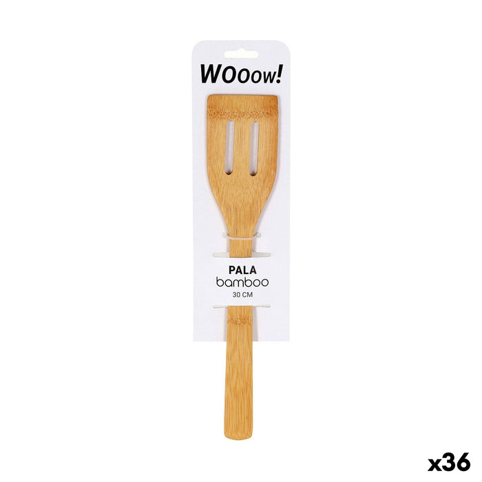 Kitchen Spatula Straight Bamboo 30 x 6,2 x 0,8 cm (36 Units)