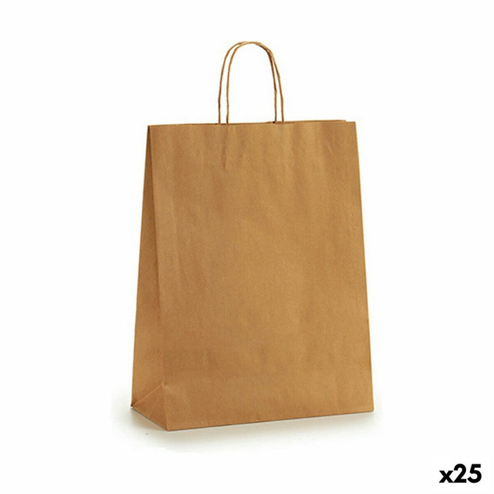 Sac en papier Pincello 32410 Marron 32 X 12 X 50 cm (25 Unités)