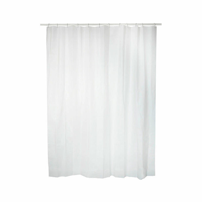 Shower Curtain Exma White PVC 140 x 180 cm