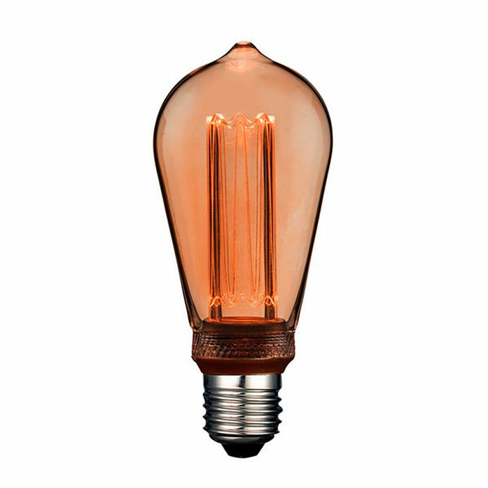LED lamp Fbright st64 edison Amber 4 W E27 200 Lm Ø 6,4 x 14,2 cm Decorative (1800 K)