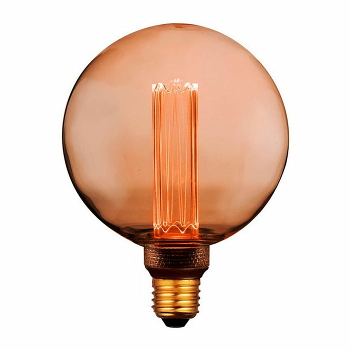 Bombilla LED Fbright g125 Ambar A 4 W E27 200 Lm Ø 12,5 x 16,5 cm Decorativa (1800 K)