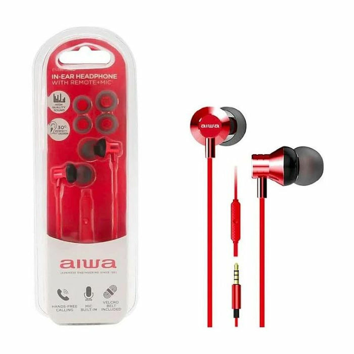 Auriculares Aiwa ESTM50RD Rojo