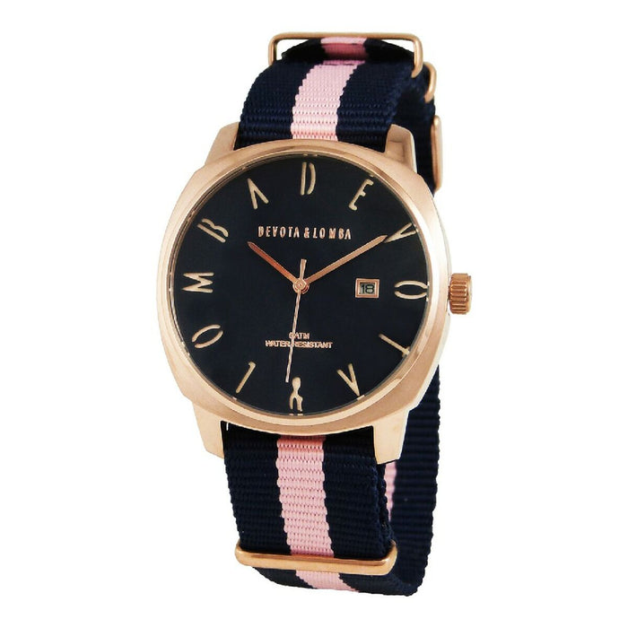 Reloj Unisex Devota & Lomba DL008MSPBL-PK-03BLUE Rosado (Ø 42 mm)
