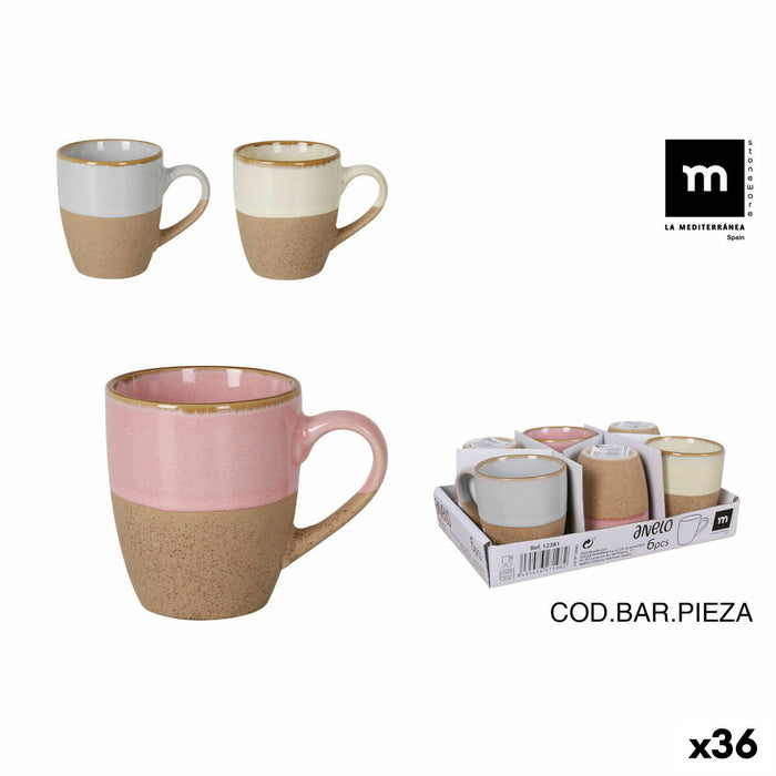 Tea and coffee cup La Mediterránea Anelo 90 ml (36 Units)