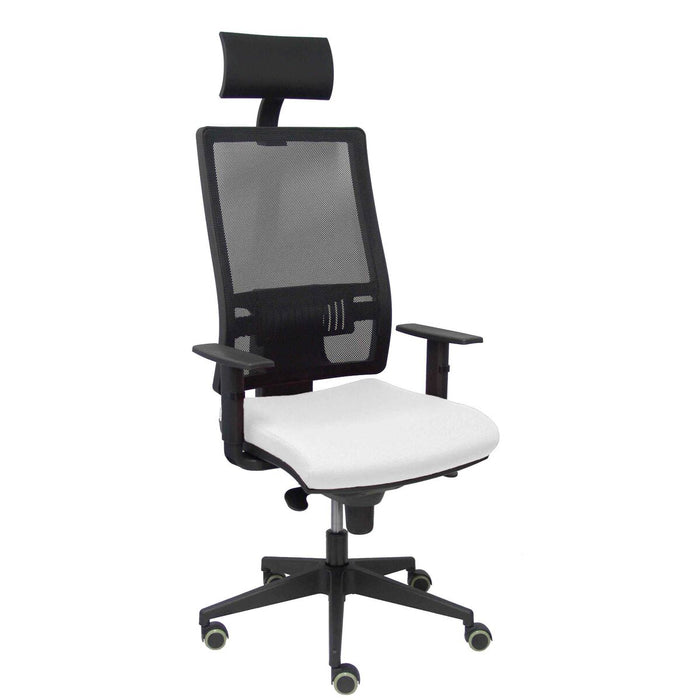Chaise de Bureau avec Appui-tête Horna Piqueras y Crespo SBALI10 Blanc
