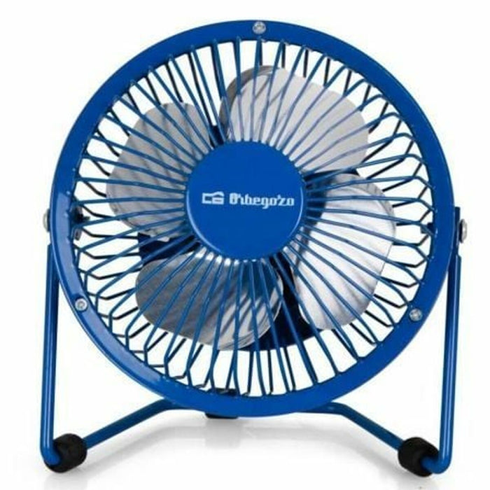 Mini Ventilador con USB para Ordenador Orbegozo PW 1026 Azul