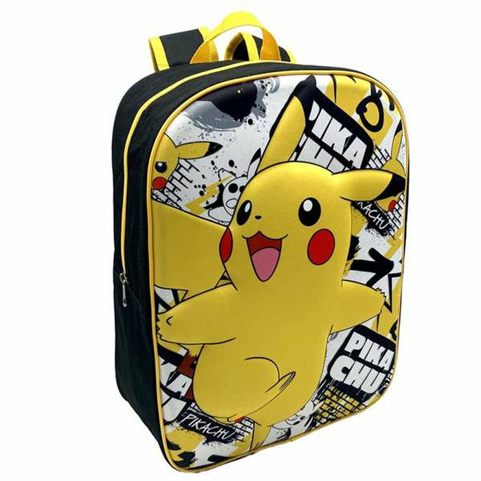 Mochila Escolar 3D Pokémon Pikachu 40 x 30 x 15 cm