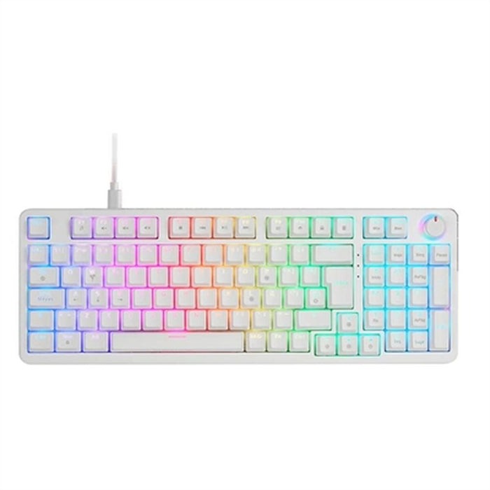 Clavier pour jeu Mars Gaming MKPROWYES Blanc Espagnol Qwerty