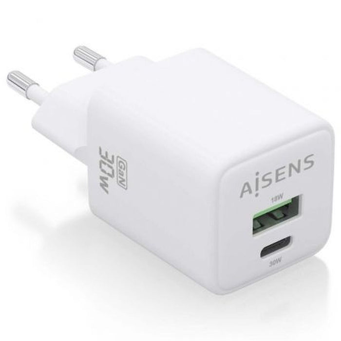 Cargador de Pared Aisens ASCH-30W2P037-W Blanco Multicolor 33 W (1 unidad)