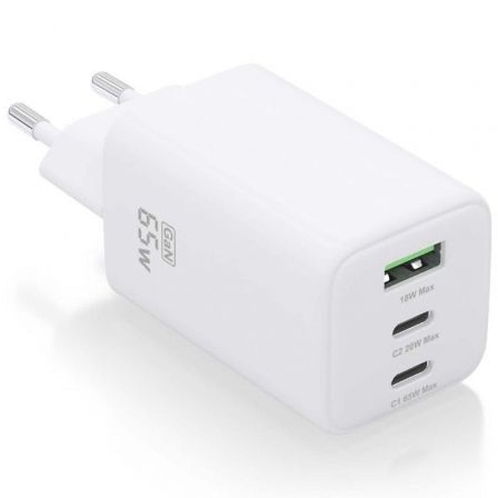 Cargador de Pared Aisens ASCH-65W3P041-W Blanco 65 W (1 unidad)