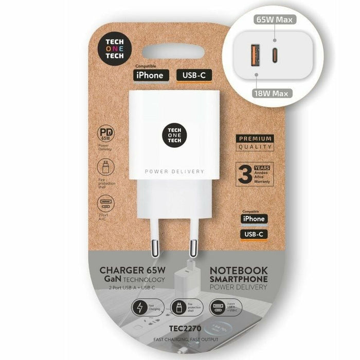 Chargeur mural Tech One Tech TEC2270 65 W