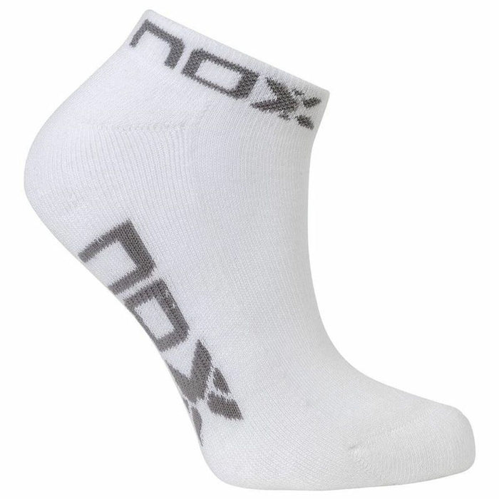 Calcetines Deportivos Nox Logo Blanco 35-39