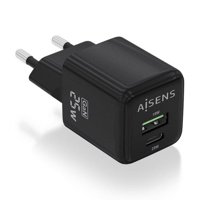 Cargador de Pared Aisens ASCH-25W2P015-BK Negro Multicolor 25 W (1 unidad)