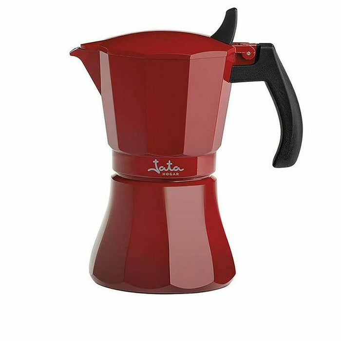 Cafetera Italiana JATA Cafetera de inducción roja vulcano Rojo Aluminio 6 Tazas (1 unidad)