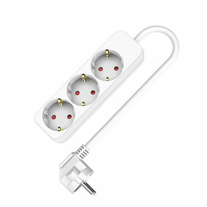 Regleta Enchufes 3 Tomas sin Interruptor TM Electron (1,5 m)