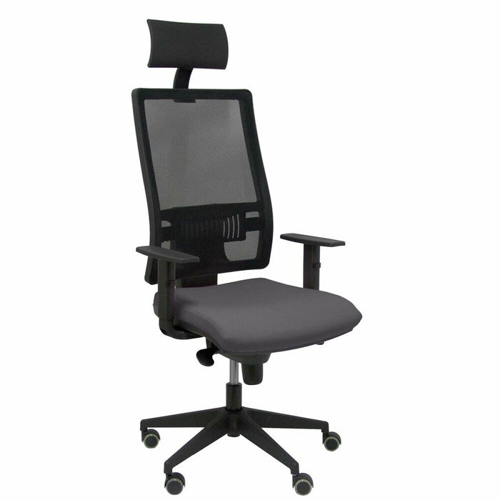 Chaise de Bureau avec Appui-tête Piqueras y Crespo B10CRPC Gris Gris foncé