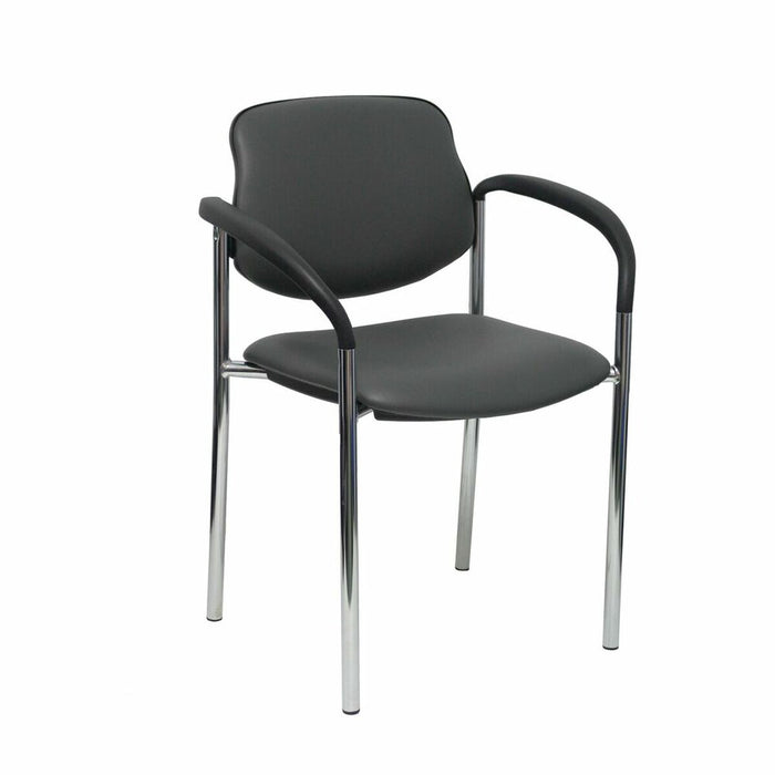 Silla de Recepción Villalgordo Piqueras y Crespo SP600CB Gris oscuro Con reposabrazos