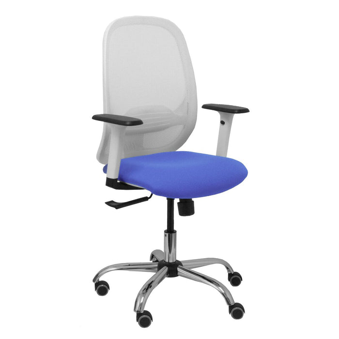 Chaise de Bureau Piqueras y Crespo 354CRRP Bleu Blanc