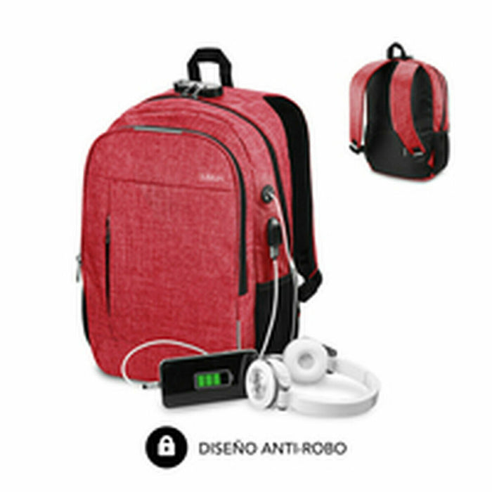 Zaino per Portatile Subblim SUB-BP-1UL0002 Rosso