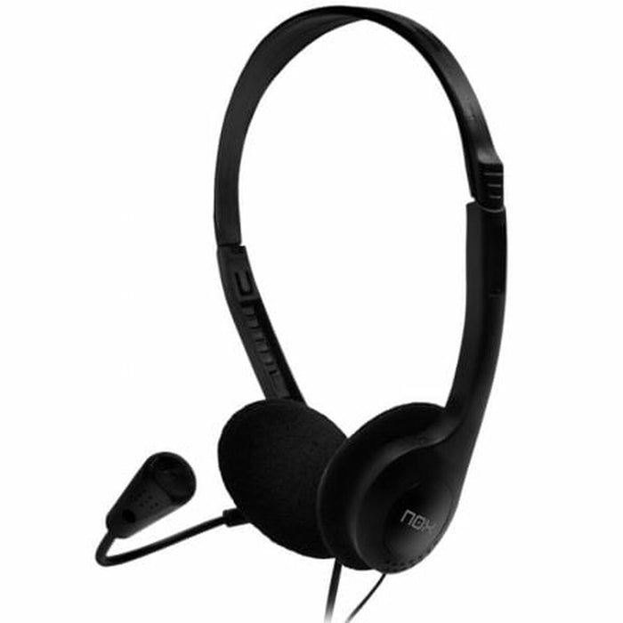 Headphones with Microphone Nox-Xtreme Voice One Black