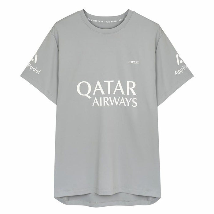 Camiseta de Manga Corta Hombre Nox Sponsorts AT10 Gris Gris claro