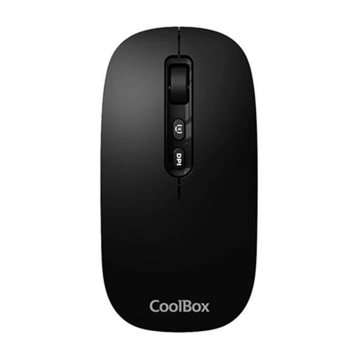Ratón Inalámbrico CoolBox Ratón W02-IA Negro 1600 dpi