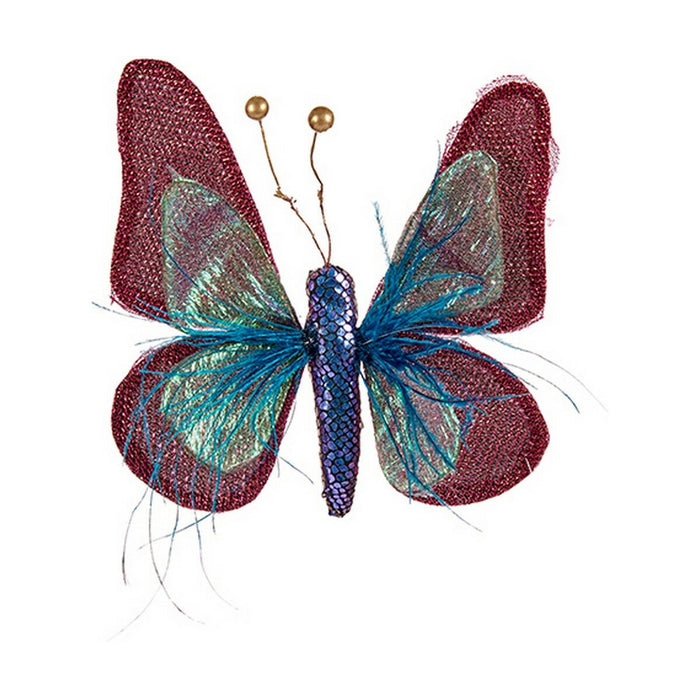 Adorno Navideño Krist+ Azul Rosa Mariposa 14 x 3 x 18 cm