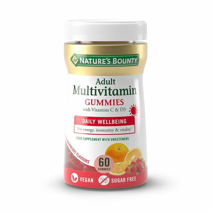 Complemento Alimenticio Nature's Bounty Gominolas Multivitaminas Naranja Frambuesa 60 unidades