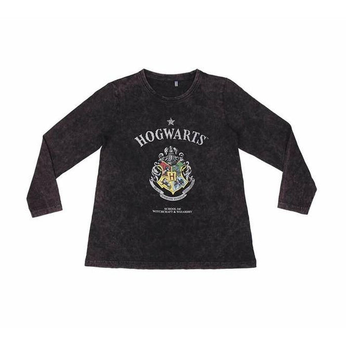 Camiseta de Manga Larga Infantil Harry Potter Gris oscuro 10 Años