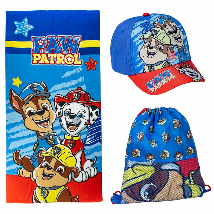 Beach Towel The Paw Patrol Blue 27 x 33 x 7 cm 3 Pieces