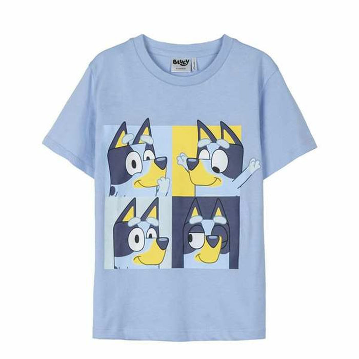 Camiseta de Manga Corta Infantil Bluey Azul claro 4 Años