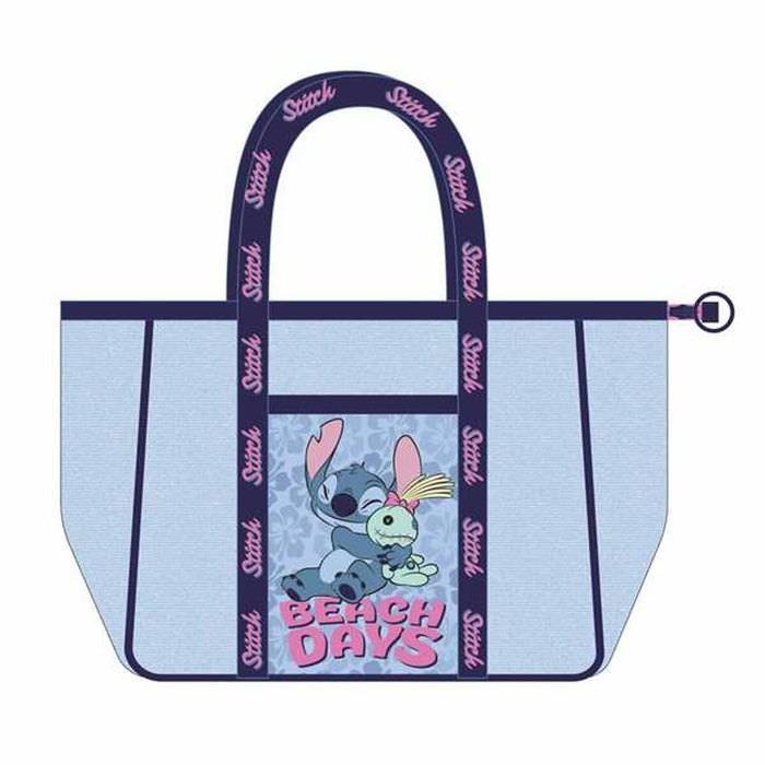 Bolsa de Playa Stitch Azul 62,0 x 39,0 x 20,0 cm