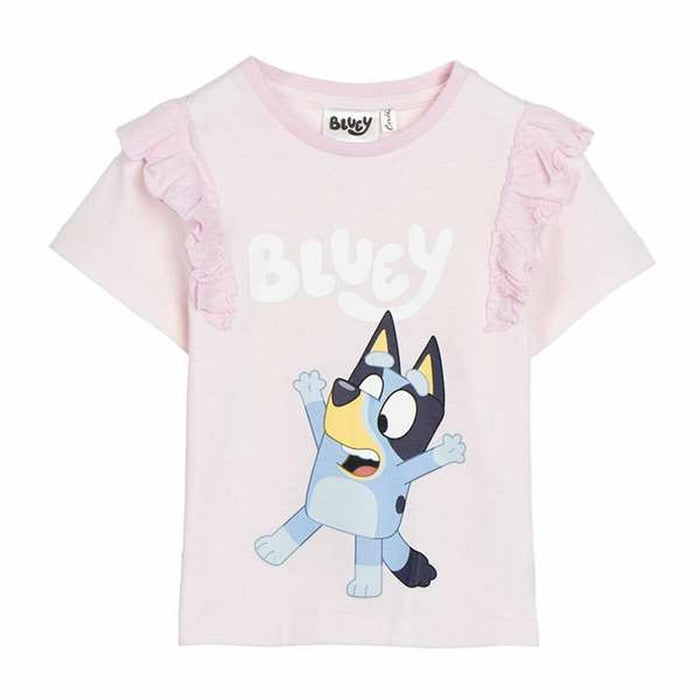 T shirt à manches courtes Enfant Bluey Rose Rose clair