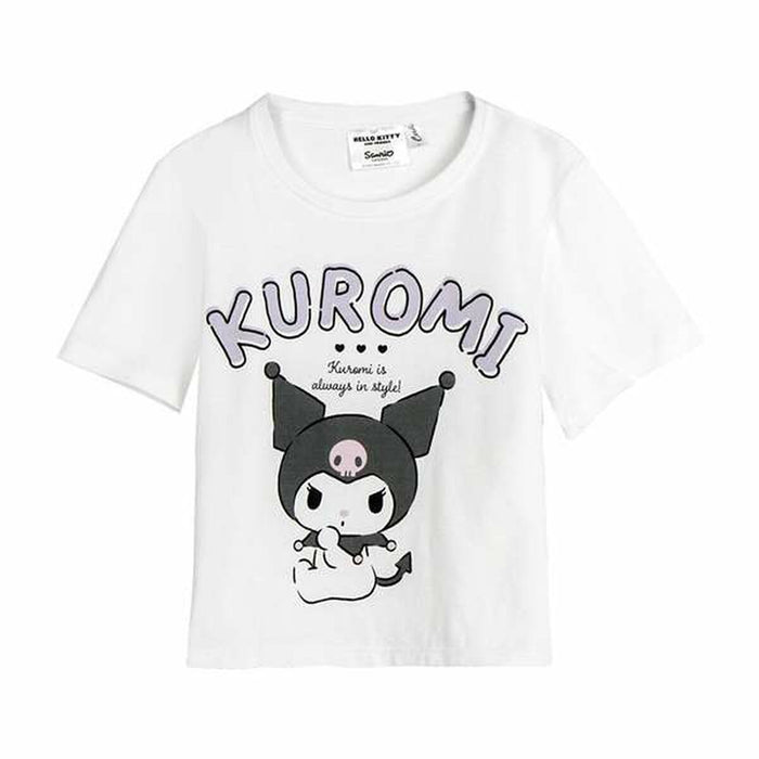 Camiseta de Manga Corta Infantil Hello Kitty Blanco