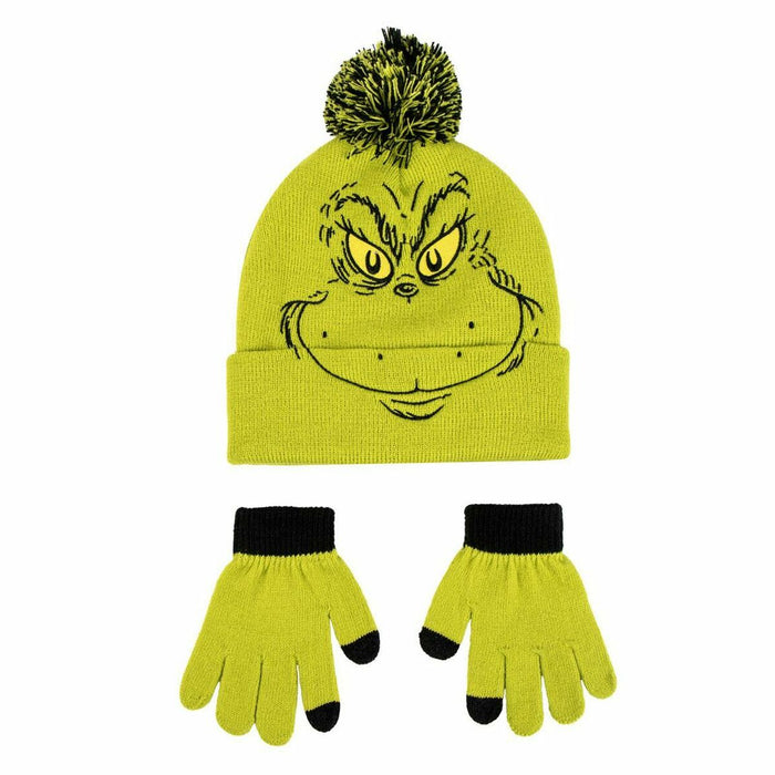 Bonnet et gants The Grinch Vert 2 Pièces