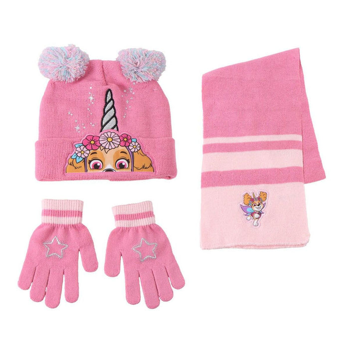Gorro y Guantes The Paw Patrol Rosa