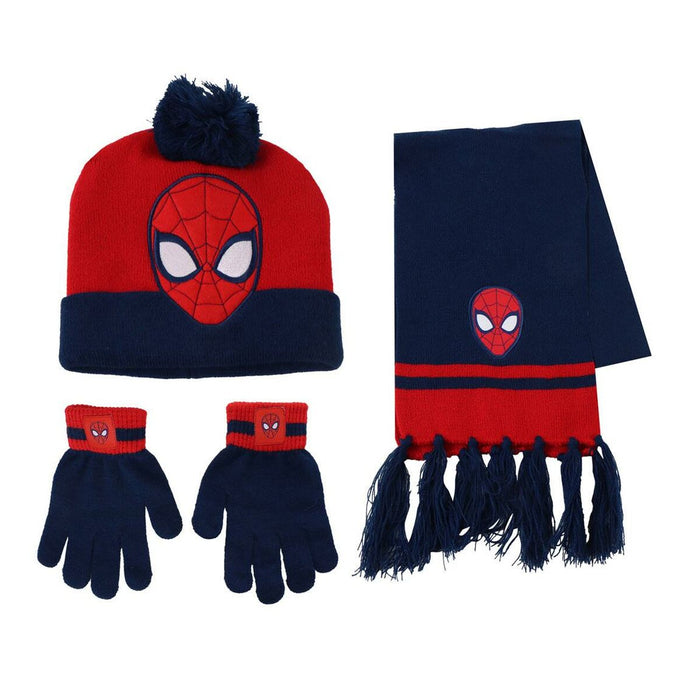 Gorro y Guantes Spider-Man Azul
