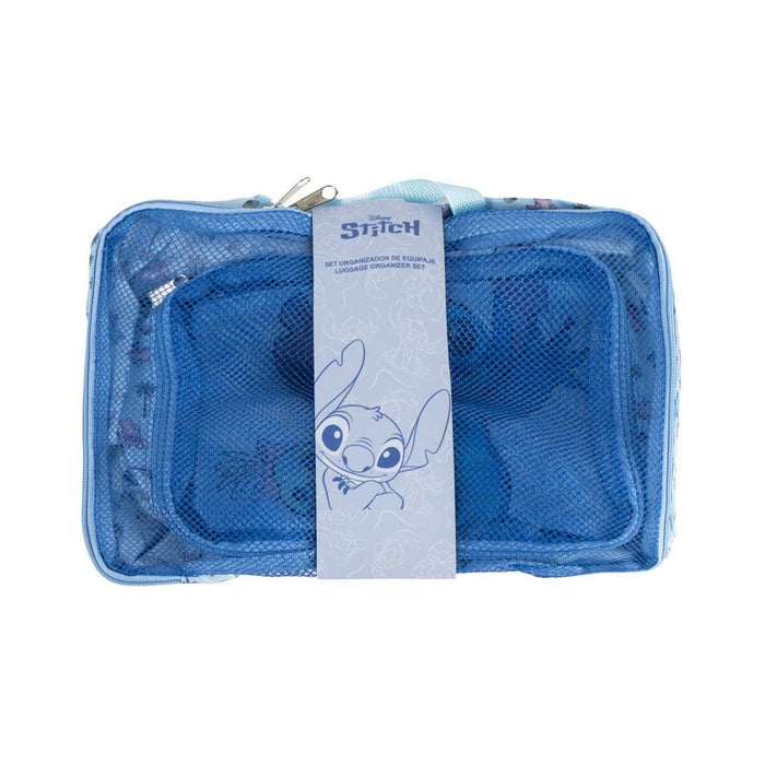 Nécessaire de Voyage Stitch Bleu 100 % polyester 2 x 20 x 32 cm 2 Unités
