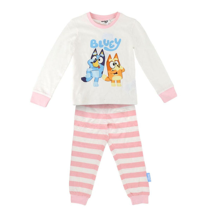 Pijama Infantil Bluey Beige