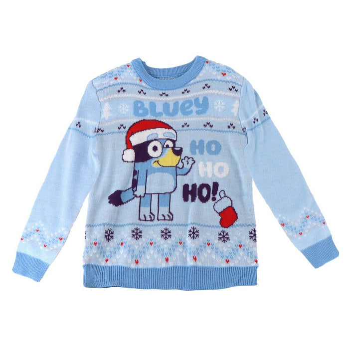 Unisex Jumper Bluey Christmas Light Blue