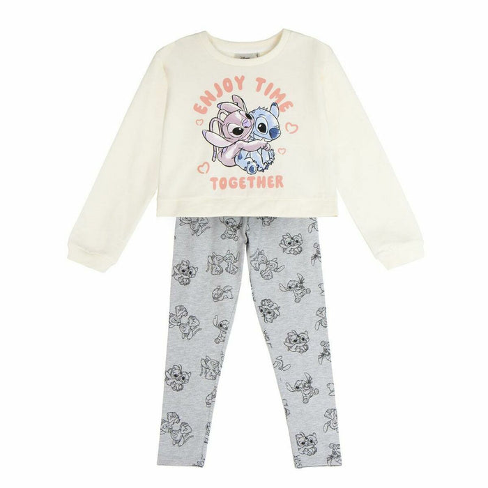 Conjunto de Ropa Stitch Beige