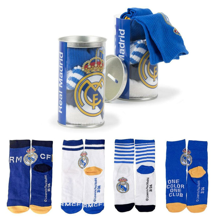 Pack de chaussettes Real Madrid C.F. Multicouleur 4 Pièces