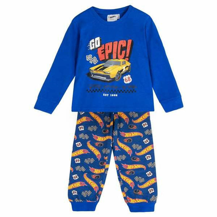 Pijama Infantil Hot Wheels Azul