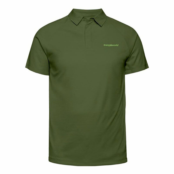 Men’s Short Sleeve Polo Shirt Trangoworld Bonete  Olive